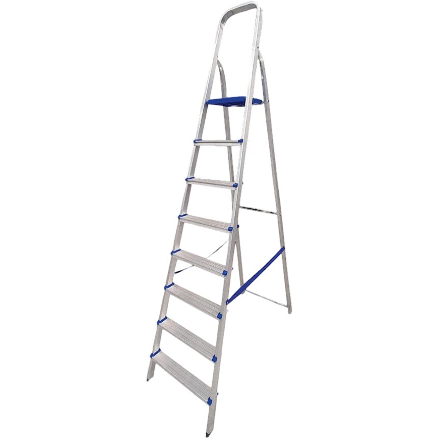 REAL ESCADAS - ESCADA ALUM�NIO DOM�STICA 8 DEGRAUS